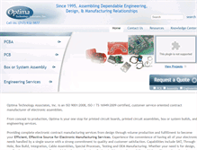 Tablet Screenshot of optimatech.net